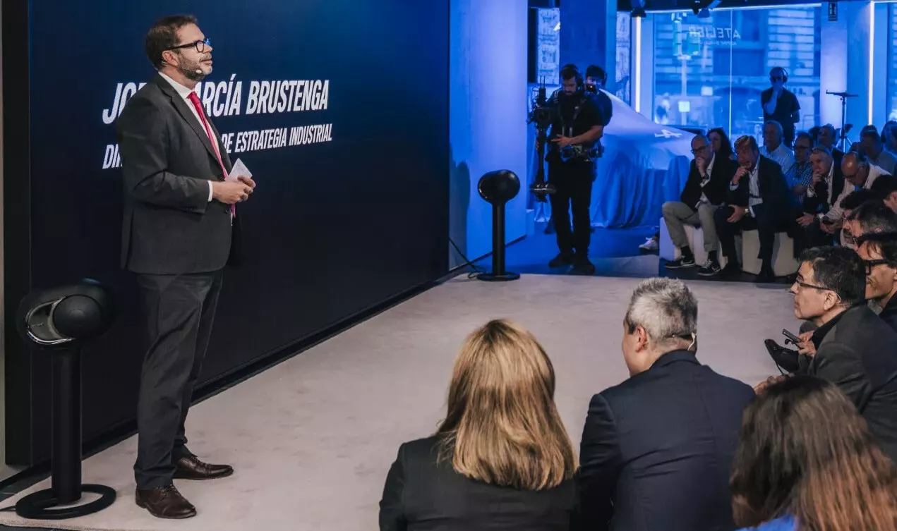 Jordi García Brustenga, en un acto en el Atelier Alpine de Barcelona