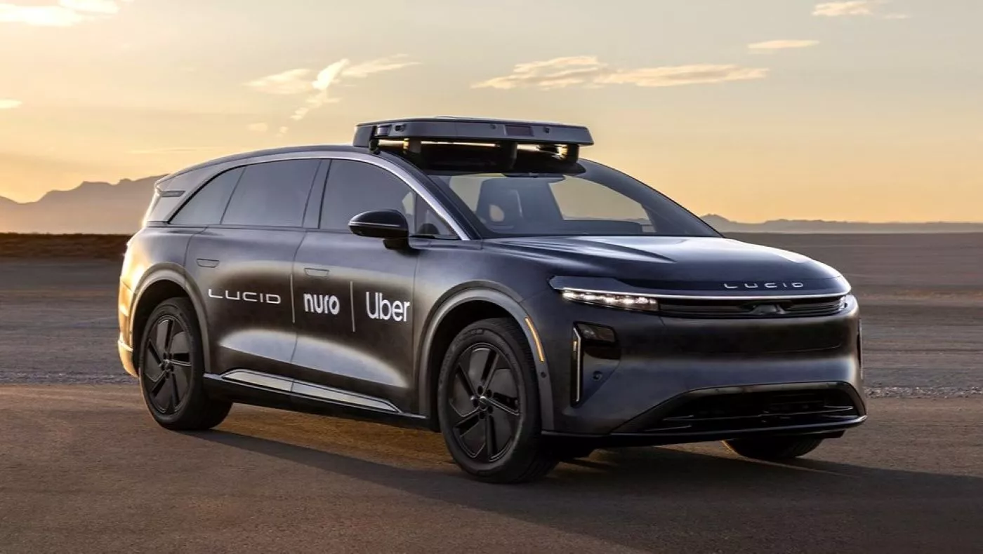 Robotaxi autónomo de Lucid y Nuro para Uber
