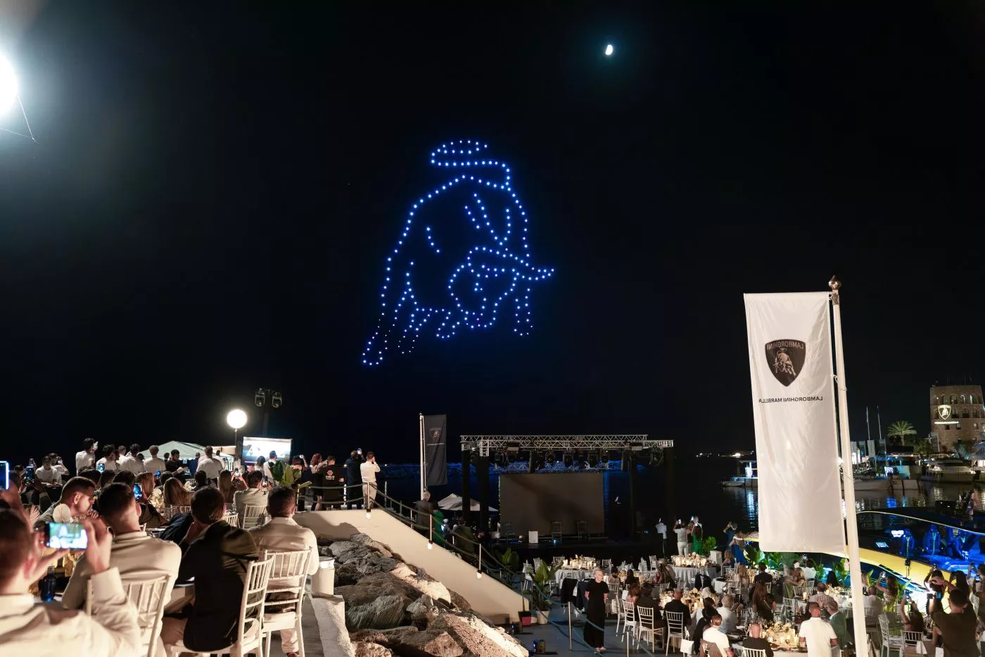 Fiesta de inauguración de Lamborghini en Marbella
