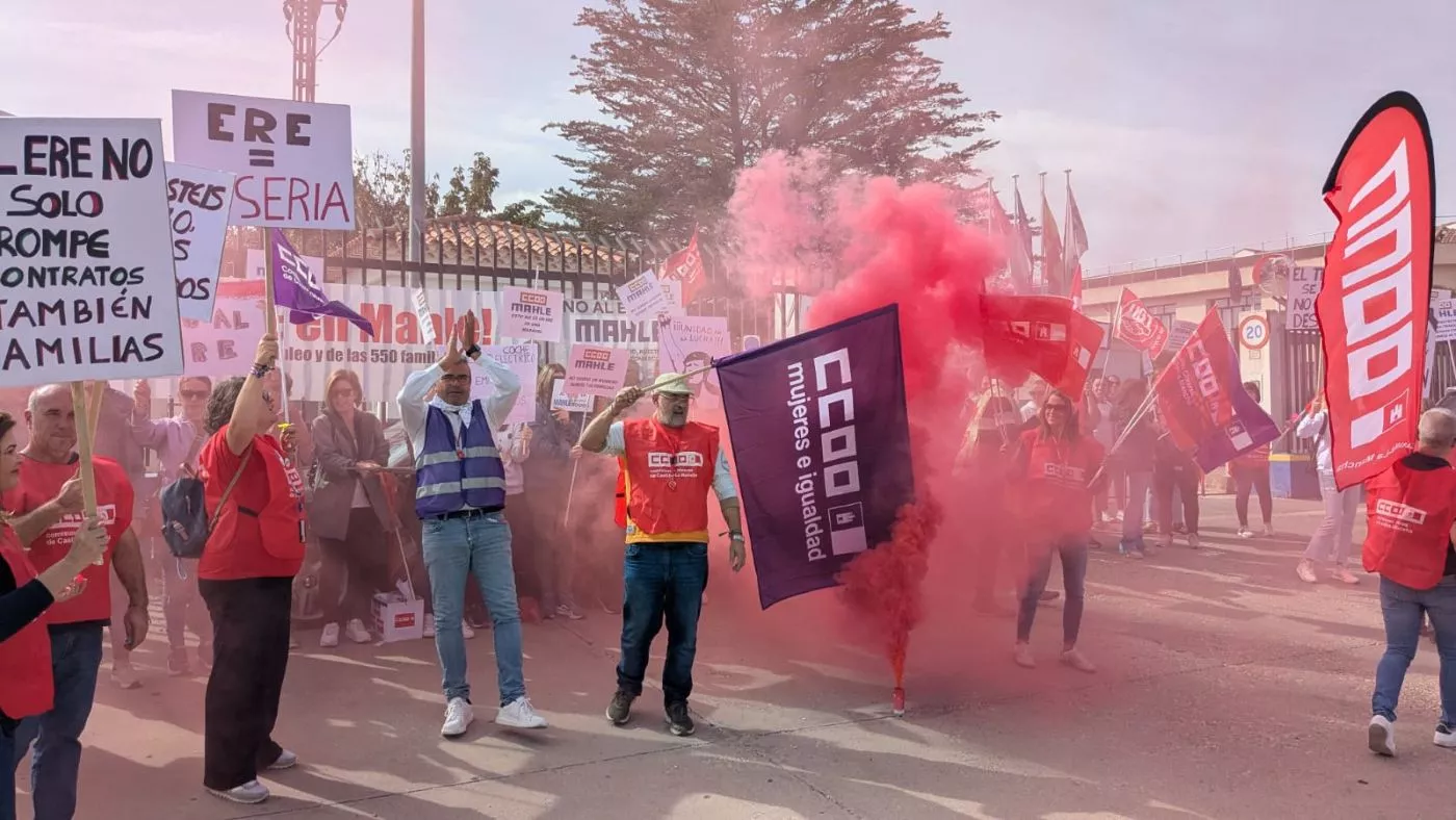 Protesta de trabajadores de Mahle de Cuenca Protesta de trabajadores de Mahle de Cuenca