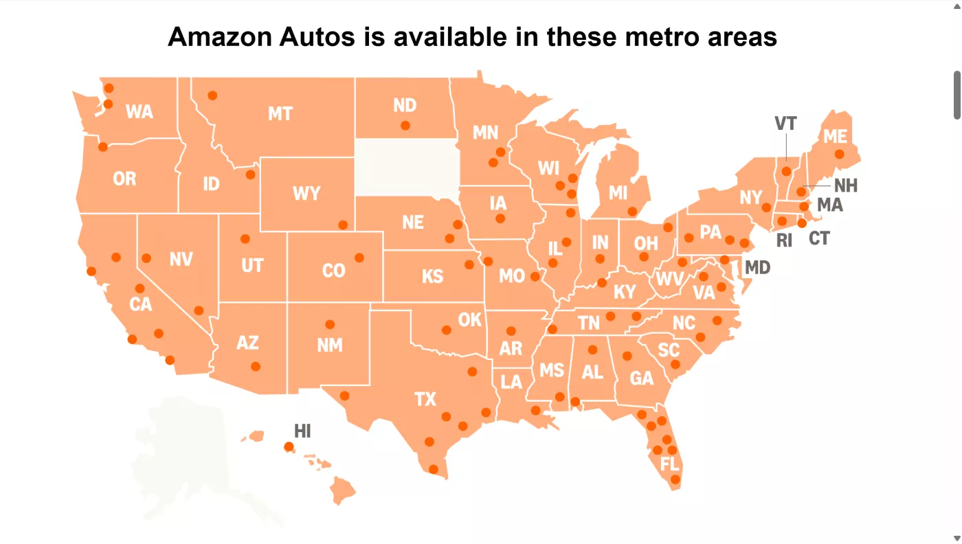 Portada de Amazon Autos en EEUU