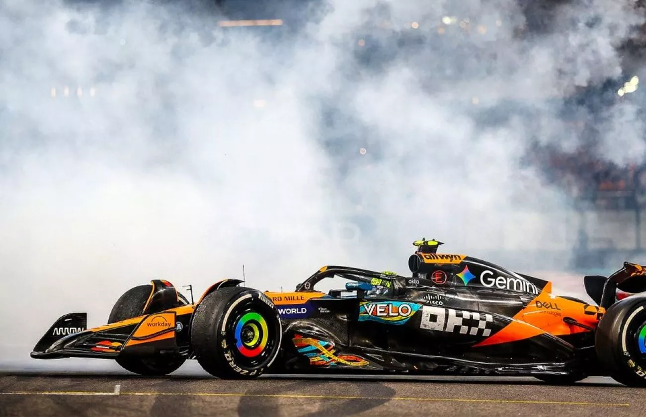 Lando Norris tras proclamarse campeón de F1 / X F1