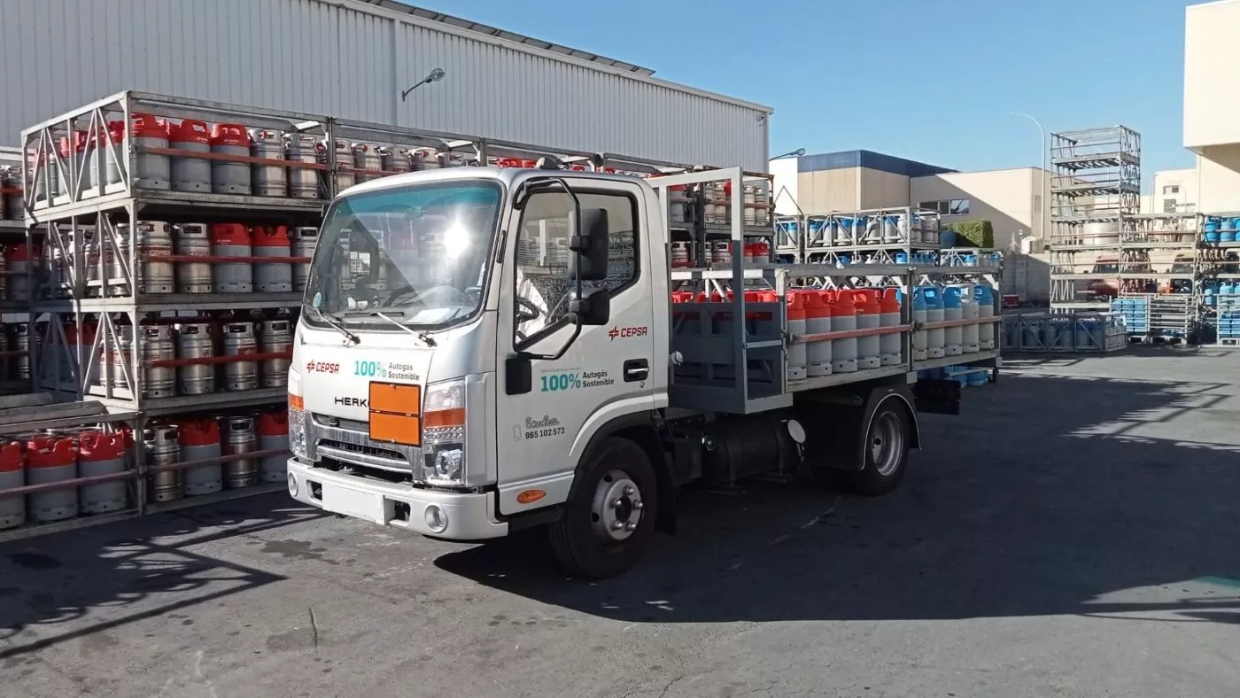 Camión Herko que funciona con Autogás de Gasib