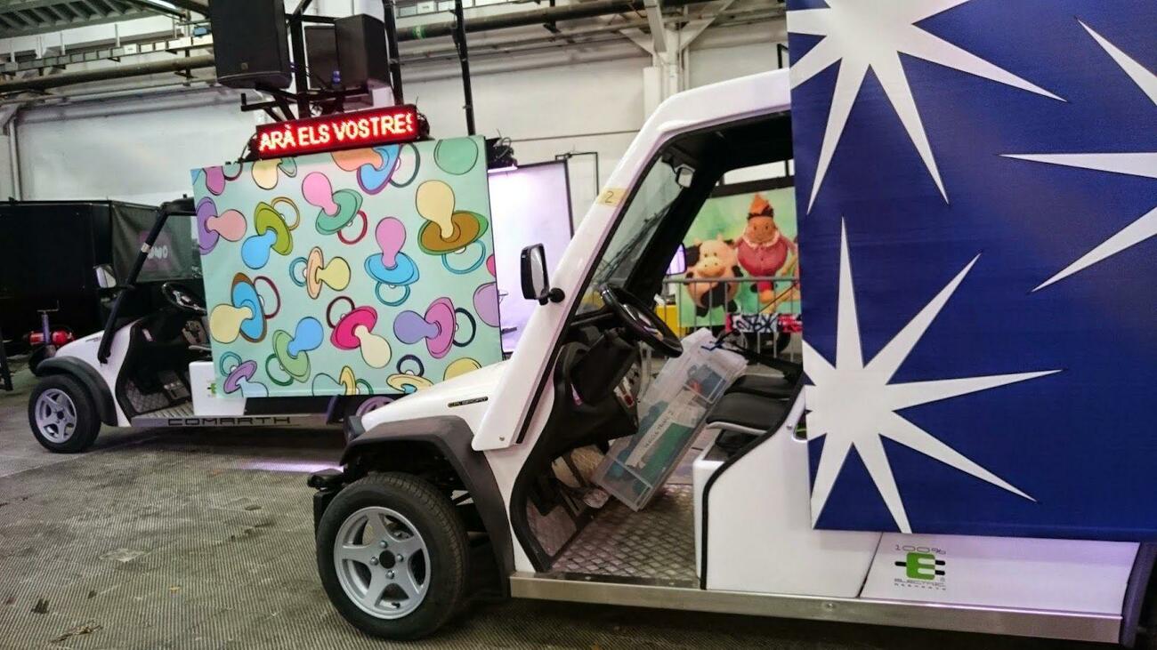 Carroza para la cabalgata de los Reyes Magos en Barcelona