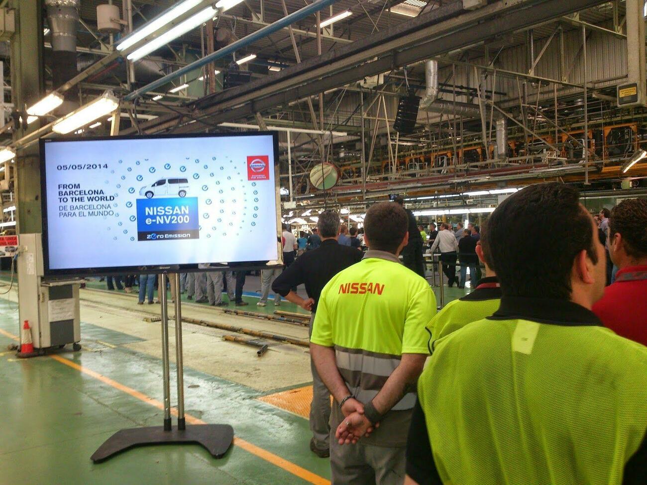 Vista de la fábrica de Nissan en Barcelona