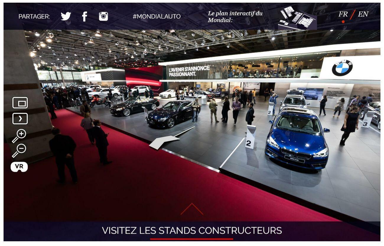 La organización del Mondial Auto ofrece en su página web una visita virtual para ver el salón