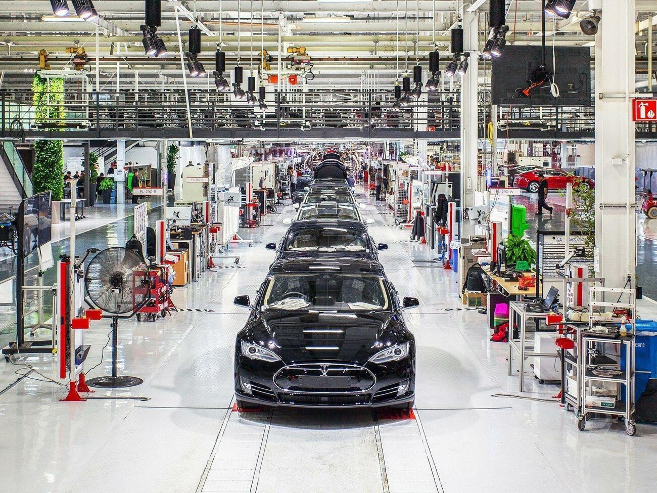 Imágenes de la fábrica de Tesla en Estados Unidos Imágenes de la fábrica de Tesla en Estados Unidos