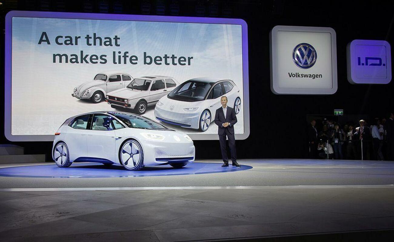 Volkswagen presenta el coche eléctrico ID en el Salón de París Volkswagen presenta el coche eléctrico ID en el Salón de París