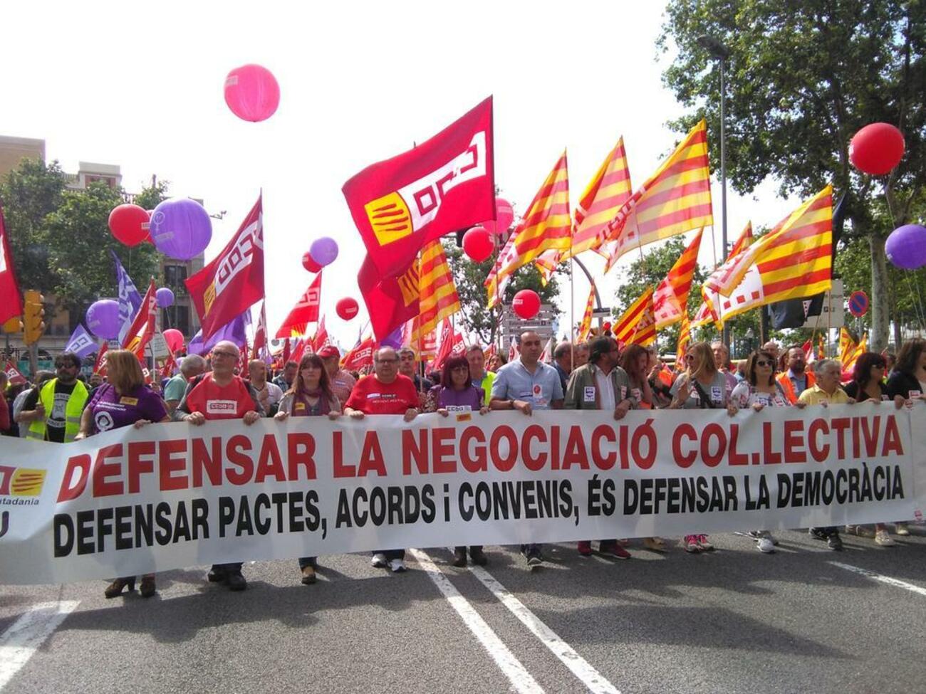 Manifestación de la Federación de Industria de UGT (FICA)