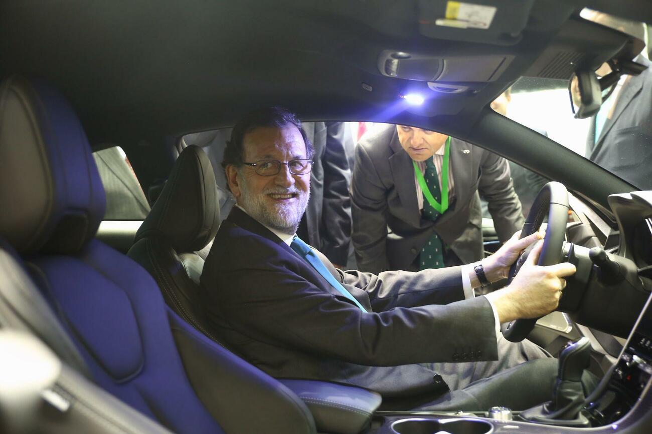Mariano Rajoy en el Automobile de Barcelona Mariano Rajoy en el Automobile de Barcelona