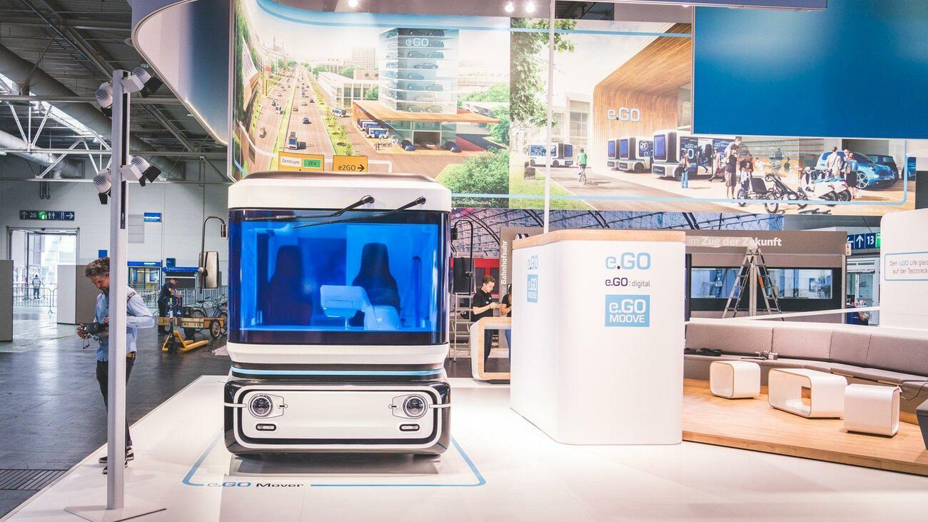e.Go en la feria de tecnología CEBIT, en Hannover