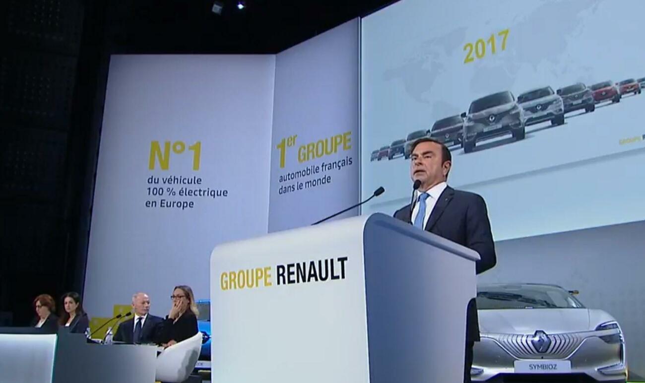 Carlos Ghosn en la junta de accionistas de Renault Carlos Ghosn en la junta de accionistas de Renault