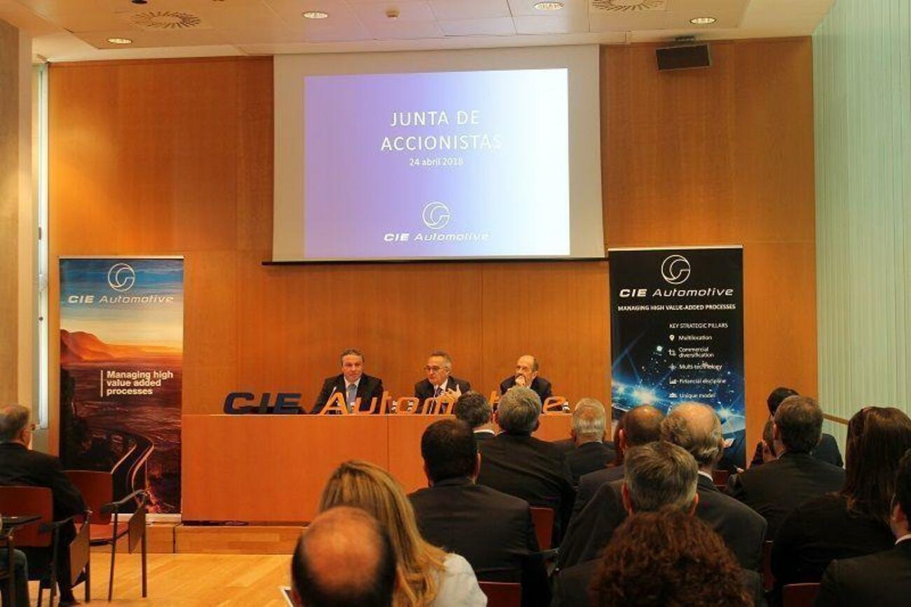 Junta Accionistas de CIE Automotive, fabricante de componentes para la automoción Junta Accionistas de CIE Automotive, fabricante de componentes para la automoción