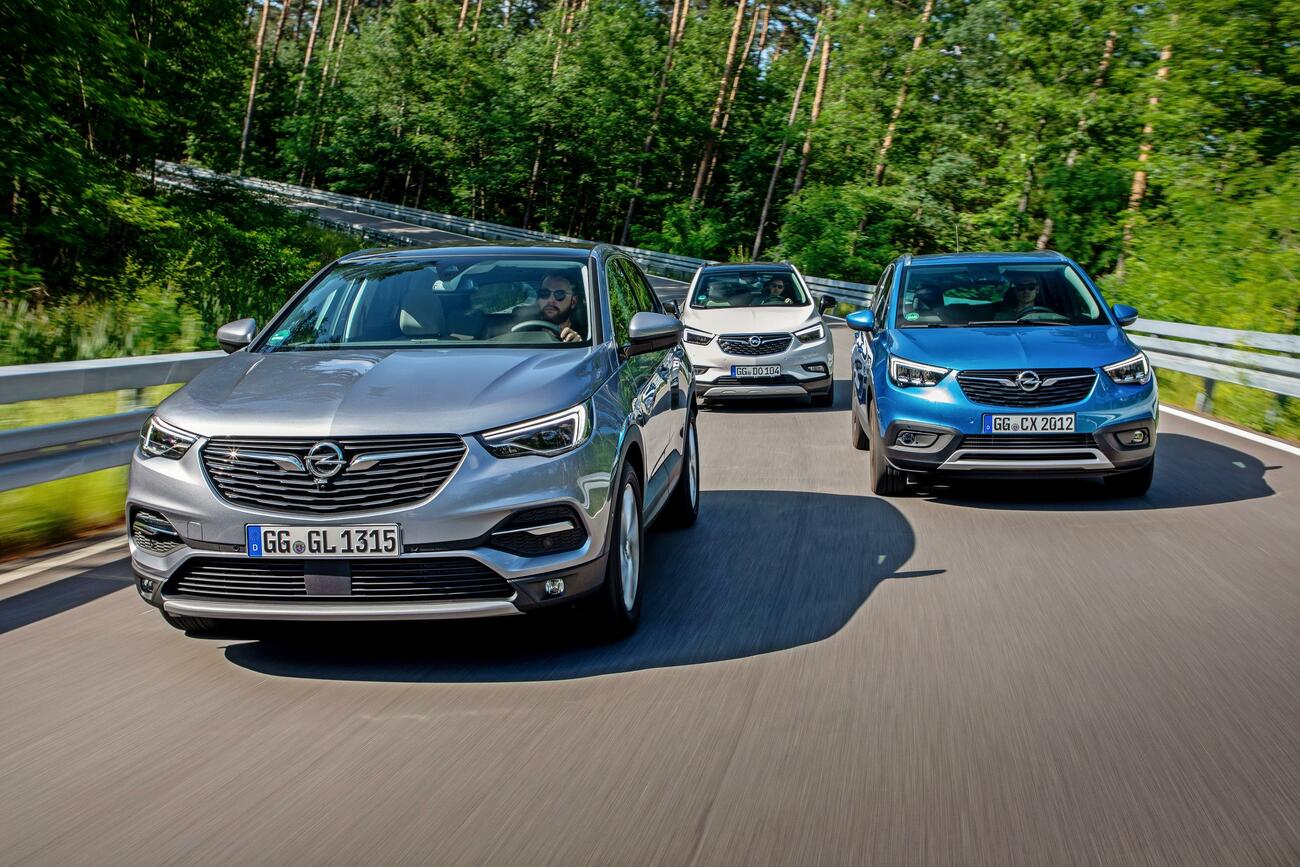 Los modelos SUV: Opel Mokka, Grandland X y Crossland X
