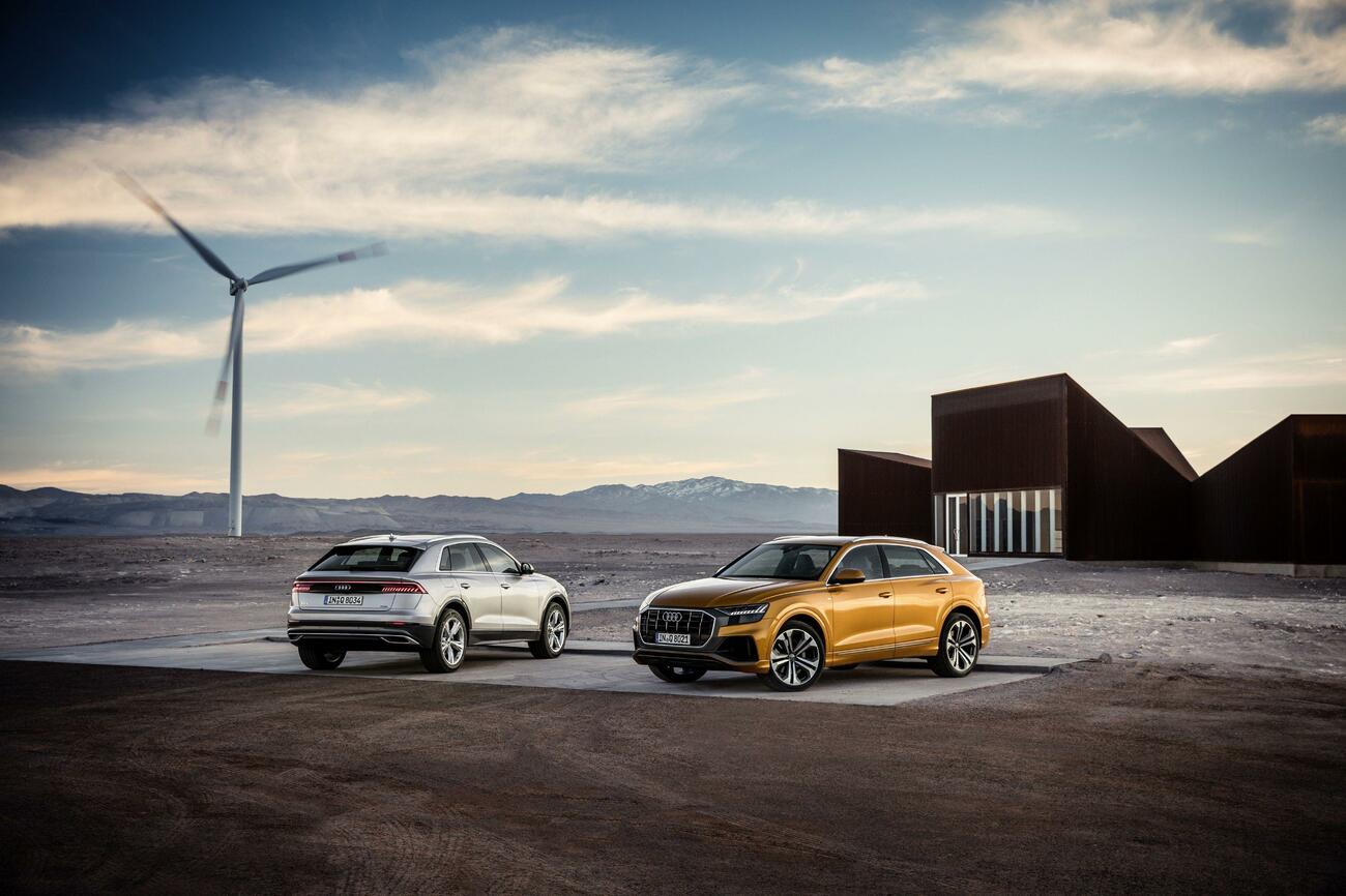 Dos modelos Audi Q8