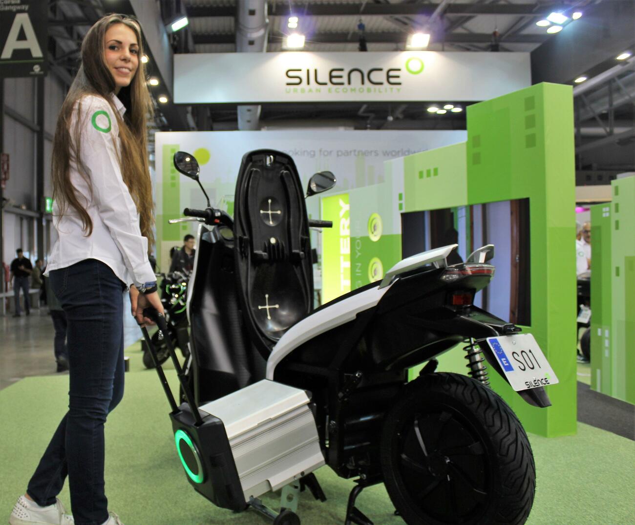 Una de las motos eléctricas de la marca Silence Una de las motos eléctricas de la marca Silence