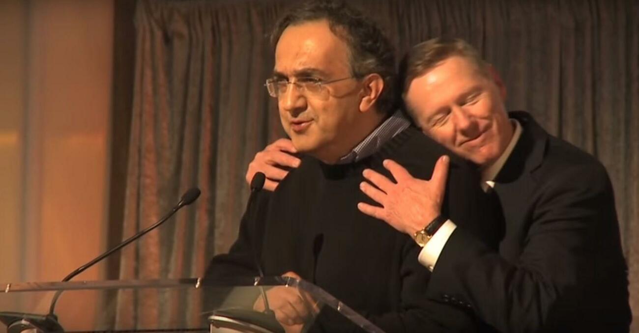 Sergio Marchionne y Alan Mulally