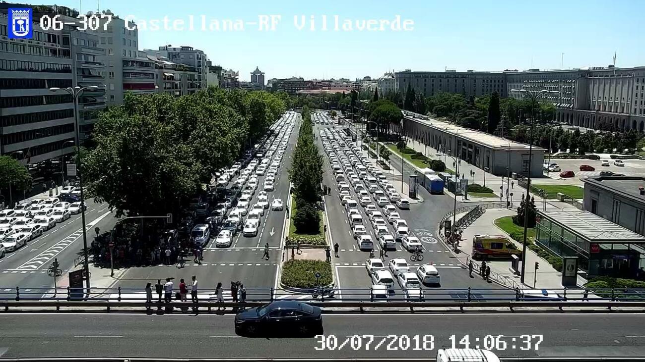 Huelga de taxistas en Madrid en 2018 Huelga de taxistas en Madrid en 2018