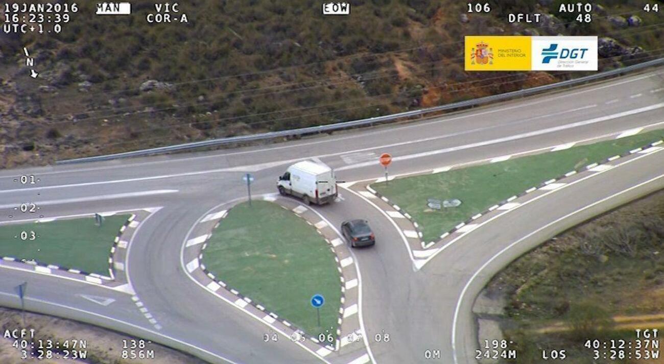 Imagen área de vigilancia de la DGT