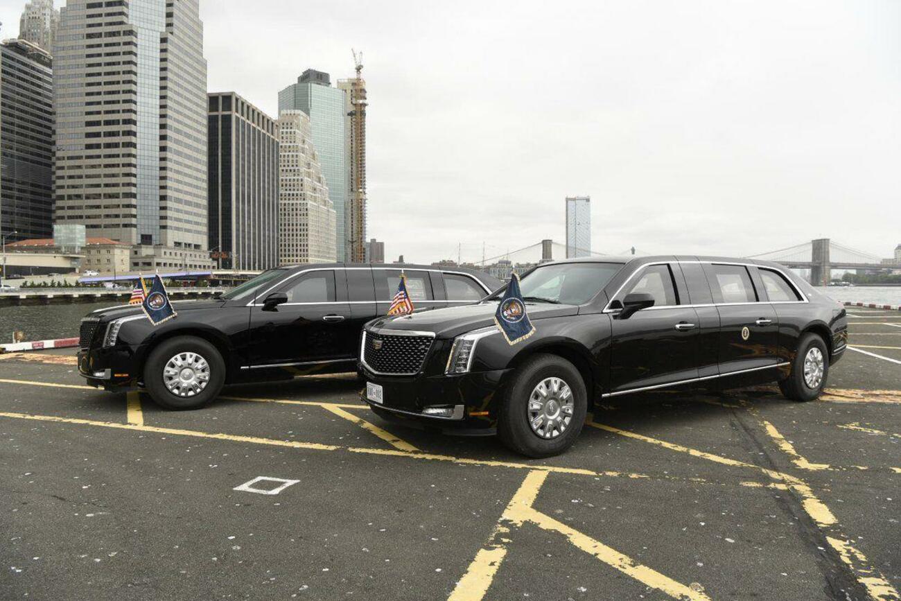 La limusina de Chevrolet conocida como 'The Beast' del presidente de EEUU, Donald Trump