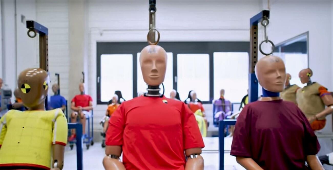 Los Dummy's de las pruebas de choque de Ford