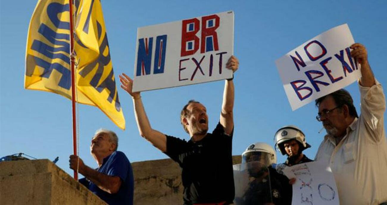 Manifestantes contra el 'Brexit' / EFE