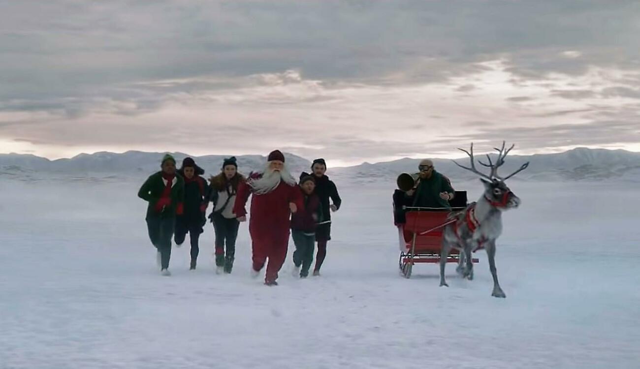 Imagen de Santa Claus en una campaña de Navidad de Audi