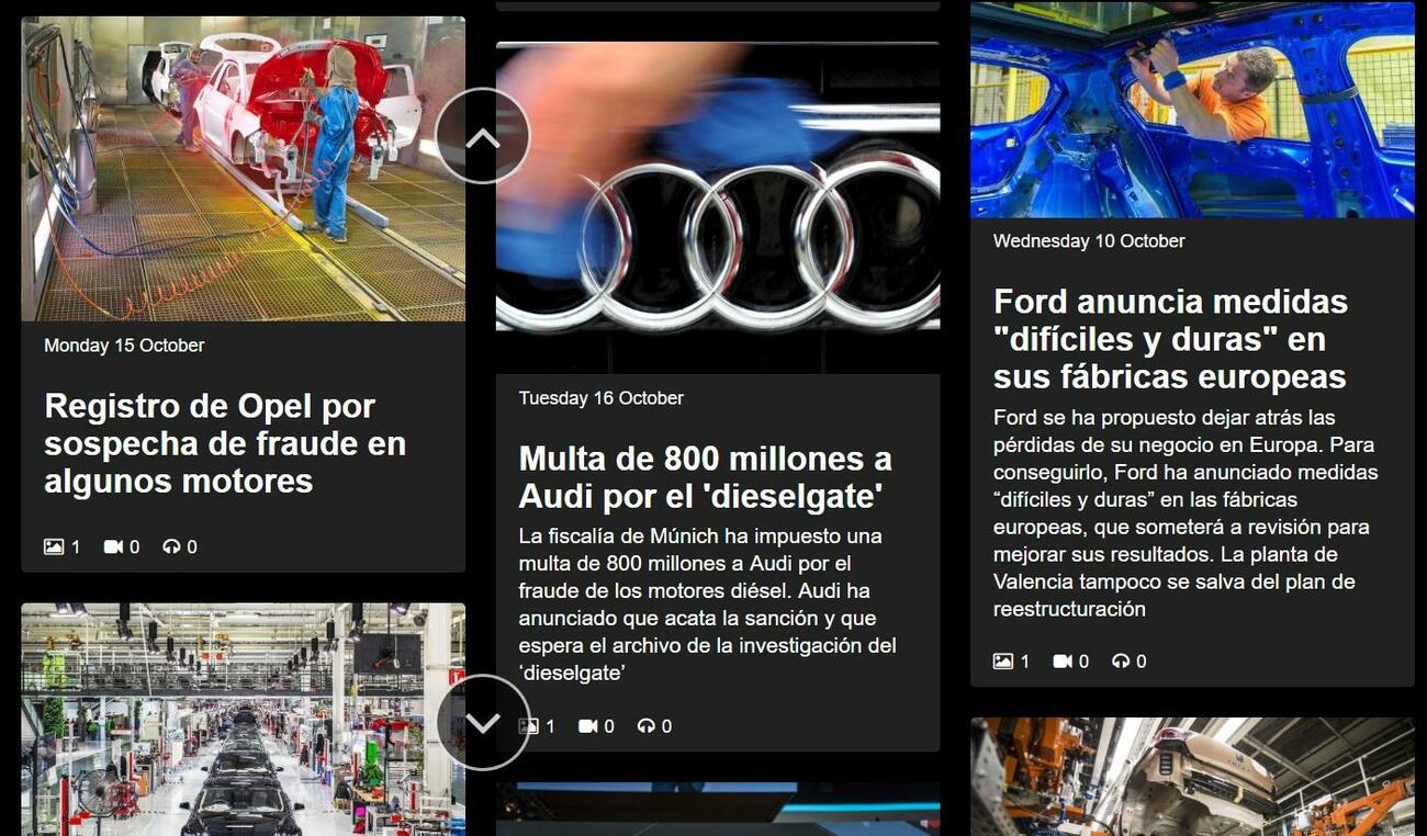 Calendario interactivo del automóvil en 2018 de la web Coche Global Calendario interactivo del automóvil en 2018 de la web Coche Global