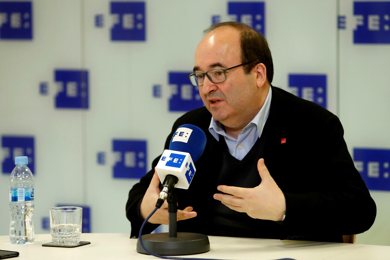 Miquel Iceta, durante una entrevista / EFE