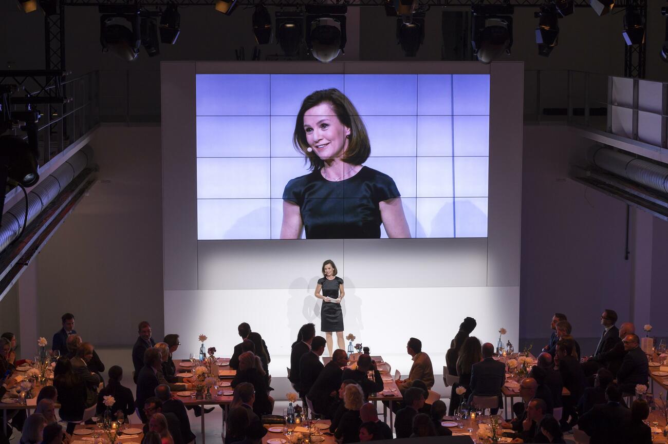 Hildegard Wortmann, primera mujer en la dirección de Audi, en un acto cuando estaba en BMW Hildegard Wortmann, primera mujer en la dirección de Audi, en un acto cuando estaba en BMW