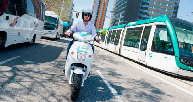 Imagen de Cooltra, uno de los operadores de motos compartidas en Barcelona / CG