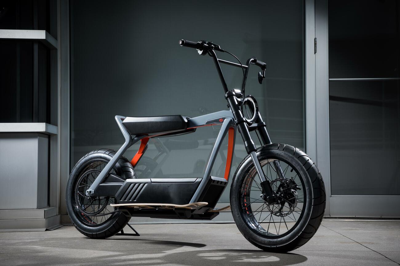 Uno de los prototipos de motos eléctricas sin carnet de Harley-Davidson