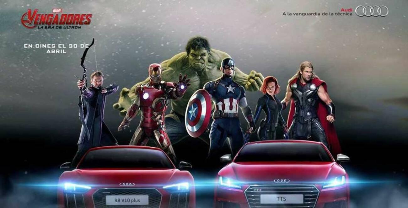 Audi en Los Vengadores, los superhérores de Marvel