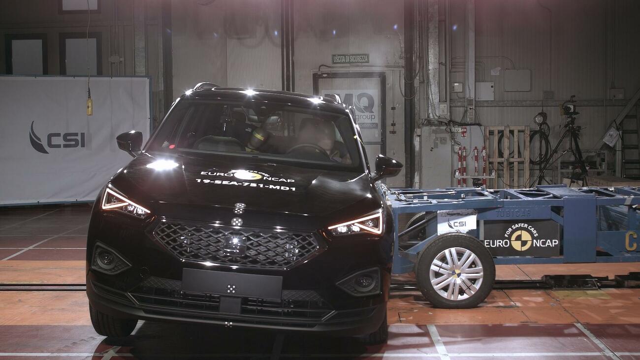 Prueba de choque del Seat Tarraco en Euro Ncap