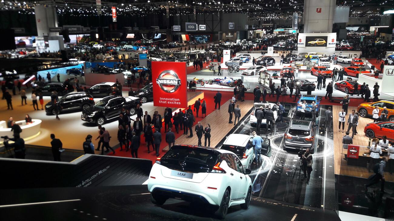 Imagen de una edición anterior del Salón del Automóvil de Ginebra Imagen de una edición anterior del Salón del Automóvil de Ginebra