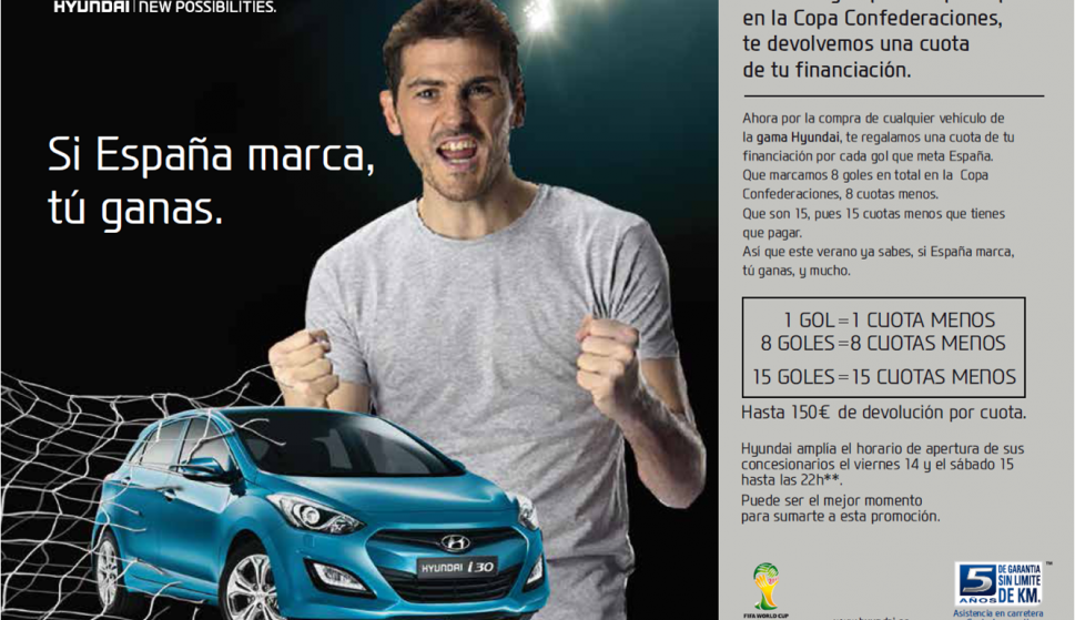 Hyundai explota el acuerdo de imagen que tiene vigente con Iker Casillas