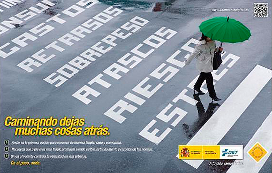 "Da el paso, anda" es el eslogan de la última campaña de la DGT