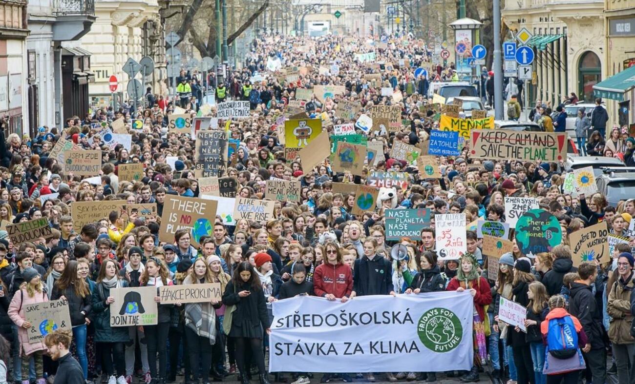 Una de las manifestaciones en la huelga contra el cambio climático / GRETA THUNBERG