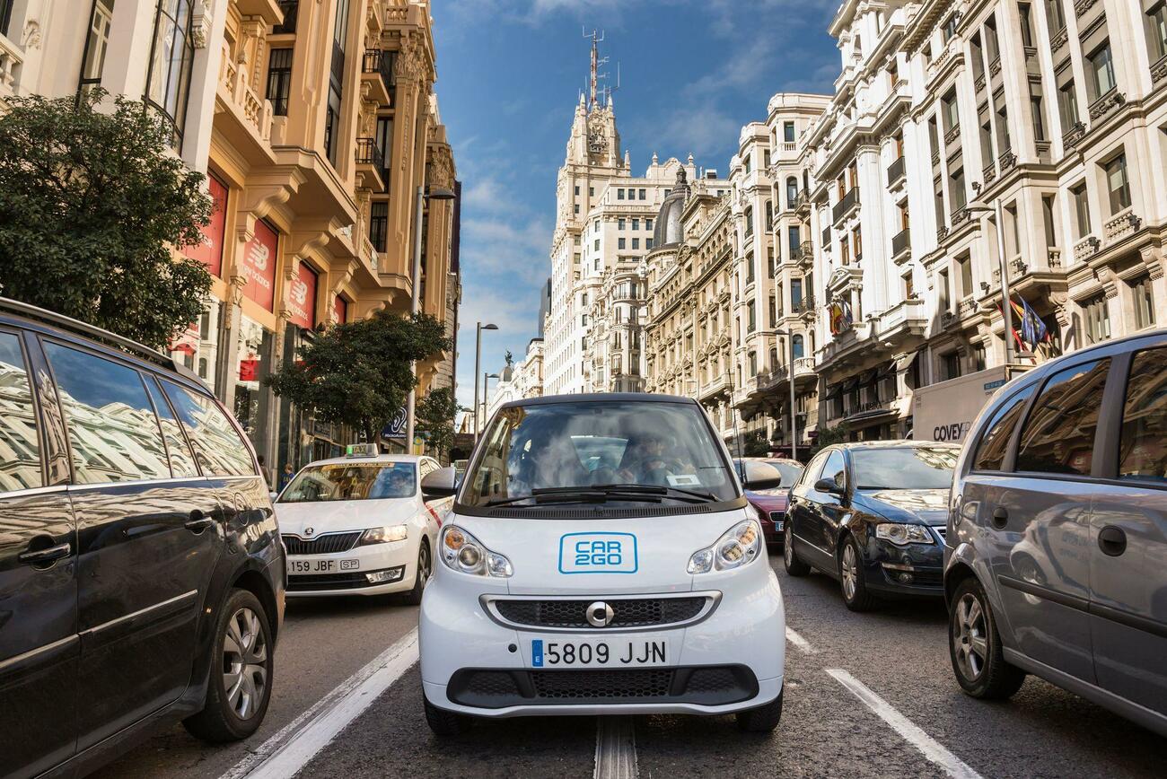 Coche de 'carsharing' eléctrico de Car2Go (ahora Share Now) en Madrid