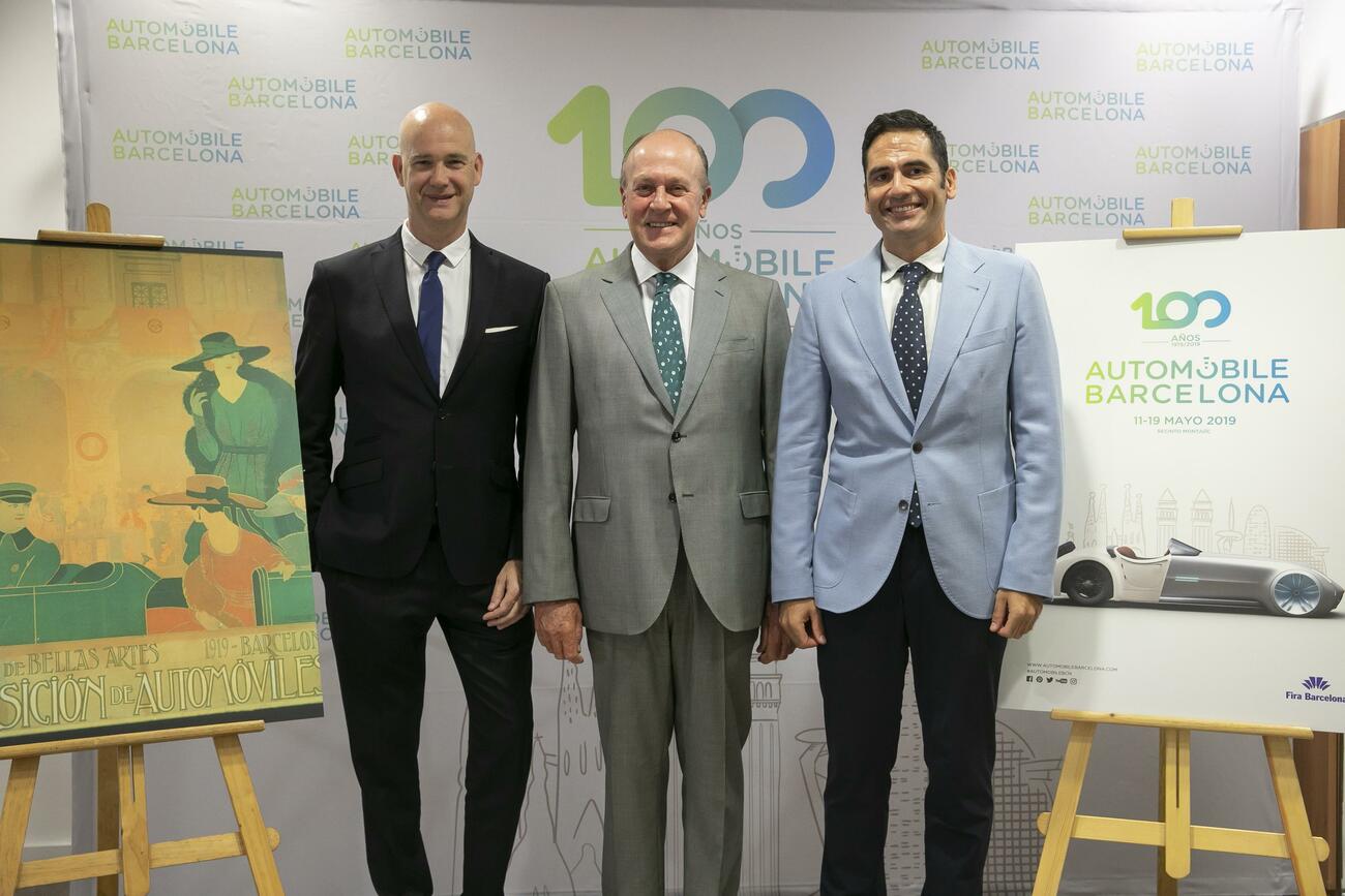 Ricard Zapatero, Enrique Lacalle y José Miguel García, los responsables de Automobile Barcelona