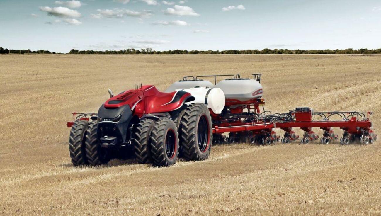 Imagen de un tractor autónomo Imagen de un tractor autónomo