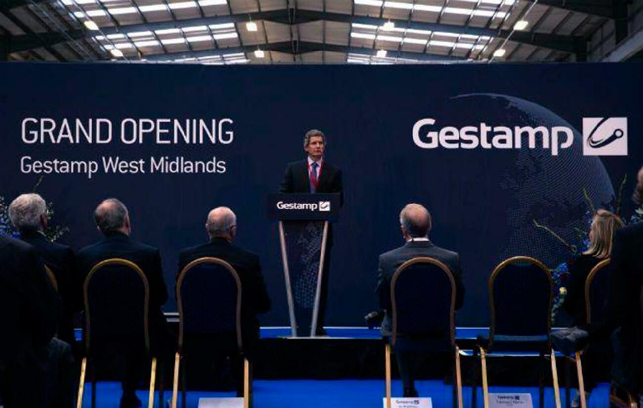 El presidente ejecutivo de Gestamp, Francisco Riberas, durante la inauguración El presidente ejecutivo de Gestamp, Francisco Riberas, durante la inauguración