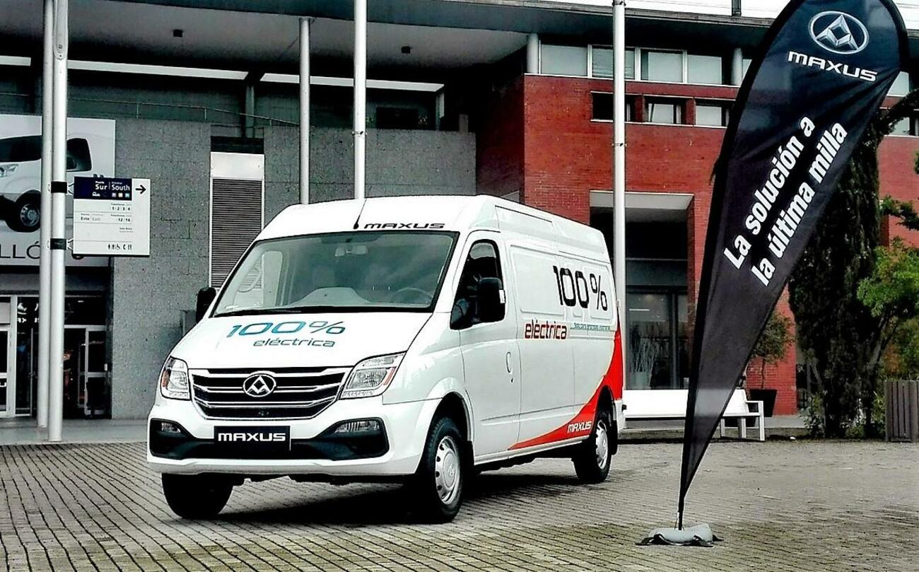 Furgoneta eléctrica de la marca Maxus
