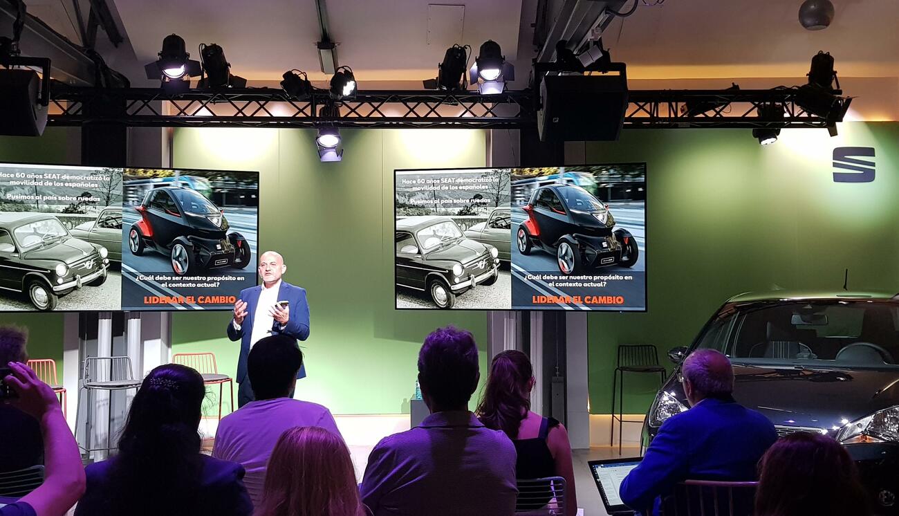 Christian Stein, director de Comunicación de Seat, presenta la estrategia de movilidad en Madrid