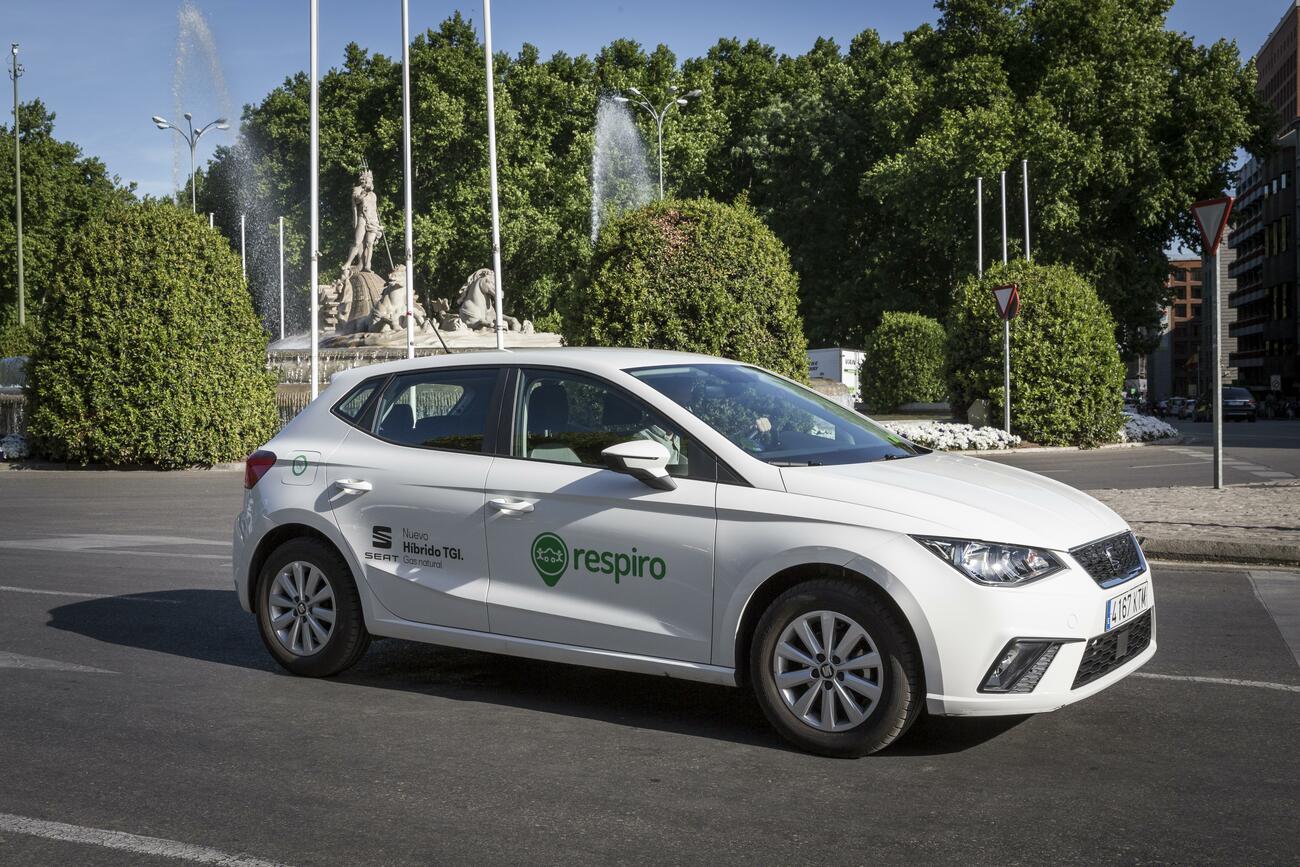 Coche de Respiro, la empresa de 'carsharing' de Seat, en Madrid Coche de Respiro, la empresa de 'carsharing' de Seat, en Madrid