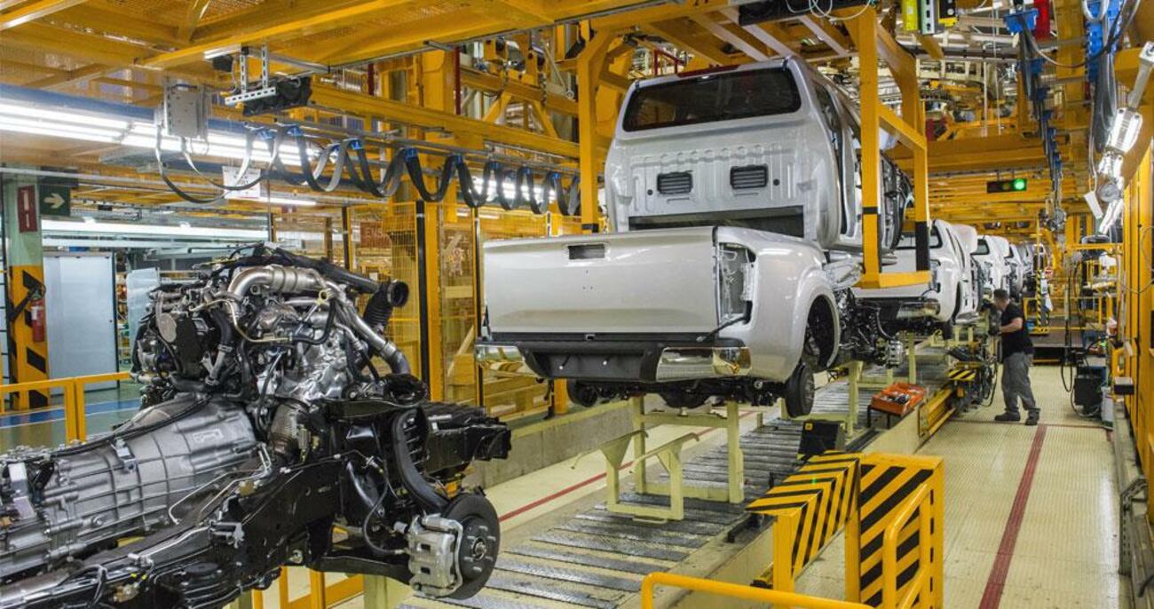Una de las líneas de producción de la planta de Nissan en la Zona Franca / NISSAN Una de las líneas de producción de la planta de Nissan en la Zona Franca / NISSAN
