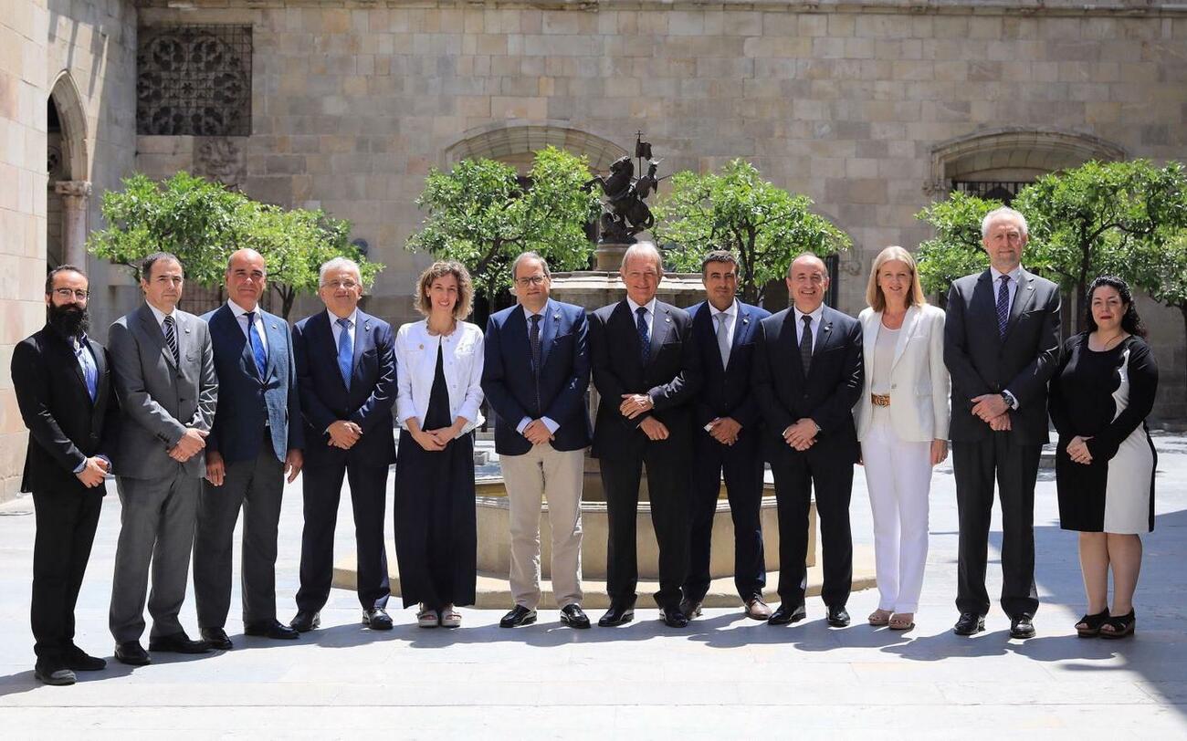 La junta del CIAC con Quim Torra y la consejera Àngels Chacón / CIAC