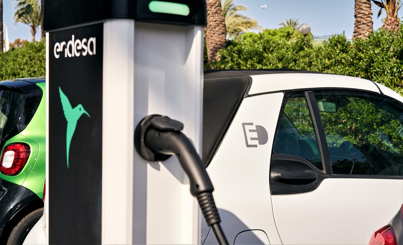 Punto de carga de coches eléctricos de Endesa