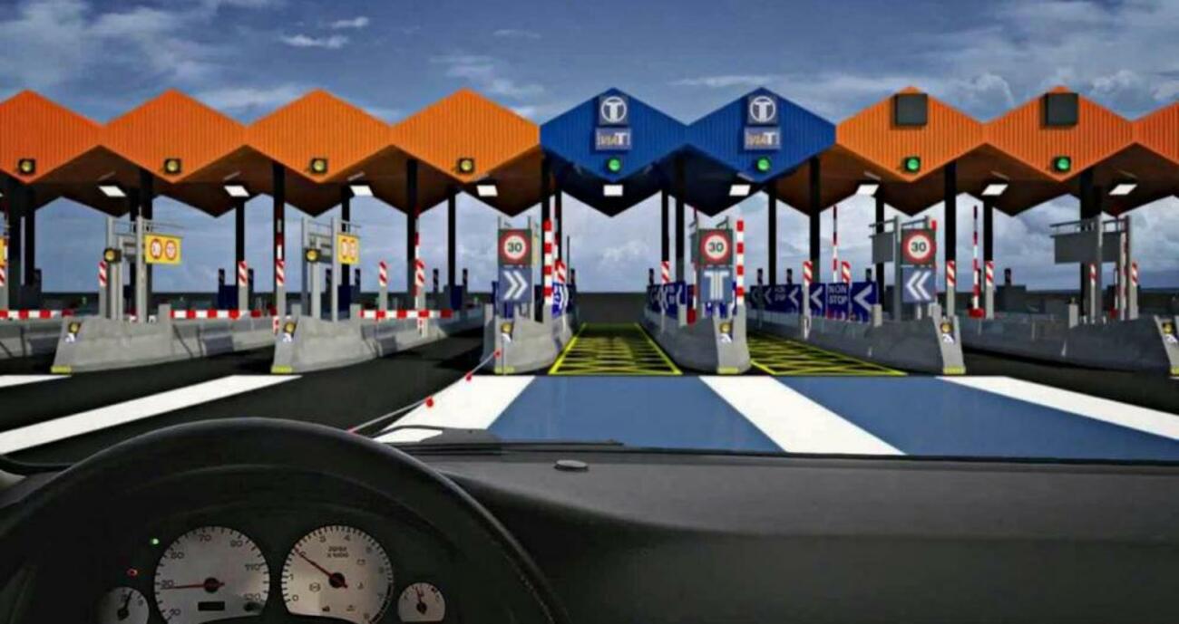 Peaje en una autopista de Cataluña