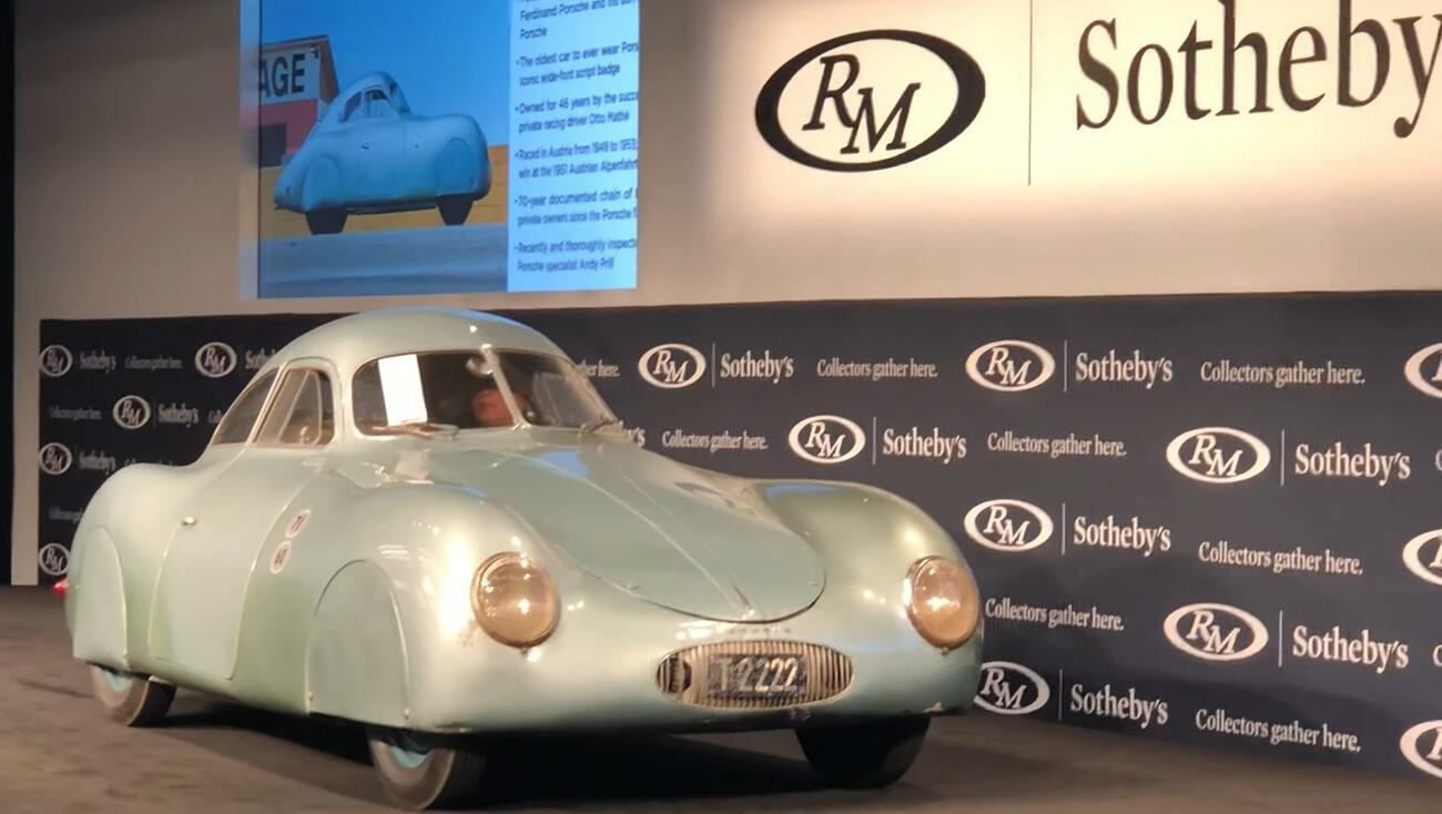 Subasta del Porsche Type 64 / CAPTURA DE VÍDEO DE SEAN WINOGRAD Subasta del Porsche Type 64 / CAPTURA DE VÍDEO DE SEAN WINOGRAD